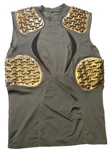 Adult Medium compression Protective Sports Shirt With Molded Padding By Riddell - Picture 1 of 8