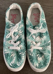Jelly pop Palm Leaf Print Women’s Sneakers 9.5M Cushioned Sole - Picture 1 of 11