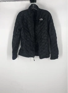 The North Face Womens Black Long Sleeve Full-Zip Quilted Jacket Size Small - Picture 1 of 6