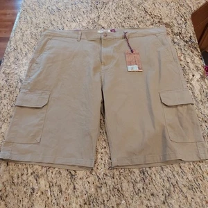 Pantalones Cortos de Carga Informales HUDSON & BARROW 6 Bolsillos TALLO DE MAÍZ Para Hombres Talla 42 (43x10) Nuevos con Etiquetas  - Imagen 1 de 19