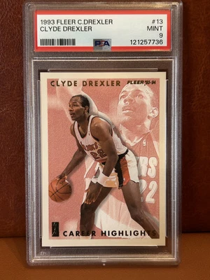 Clyde Drexler 1993-94 Fleer - Clyde Drexler Career Highlights Clyde Drexler #13 - Image 1 of 2