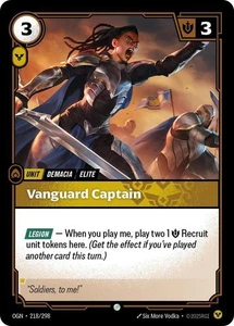 Riftbound League Of Legends Origins Card OGN 218 Vanguard Captain - Picture 1 of 1