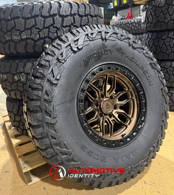 4) Ruedas 17x9 Arena A109 Hustle Bronzo Neumáticos 37" AT 6x5,5 Ford Bronco Tamaño Completo Foto 1 de 4