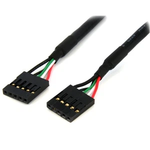 StarTech.com En-tête USB 2.0 5 broches - Câble en-tête carte mère USB IDC 18 pouces - F/F - Photo 1/3