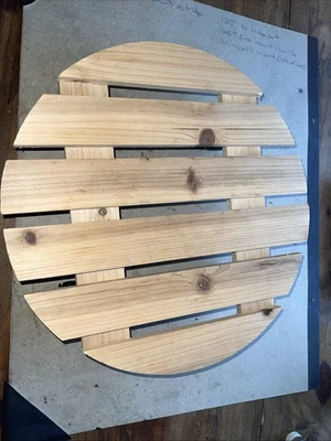 14英寸木制植物收纳盒带轮子 — 第 1/3 张图片