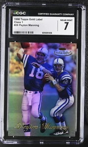 Gold Label #20 1998 Peyton Manning clase 1 - Imagen 1 de 2