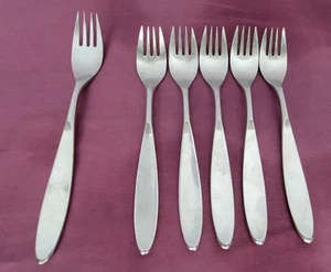 WMF Edinburgh Festival Fork Lot Of Six (5 Salad Forks, 1 Dinner Fork) Germany - Picture 1 of 3