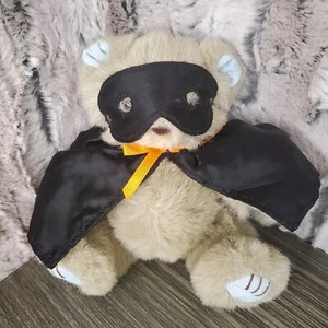 Gibson Greetings Teddy Hugglesbie Vintage Peluche Mascherato Mantello Halloween Orso 1990 7" - Foto 1 di 7