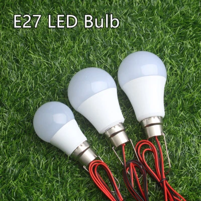 3W 6W 9W12W 15W 18W LED Light Bulb With Clip DC 12V/24V for Outdoor Camping - Image 1 of 4