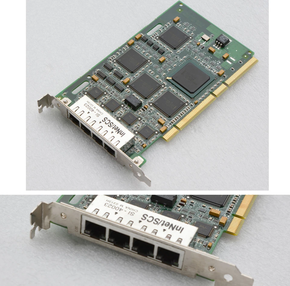 4P QUAD NETZWERKKARTE LAN CARD INNET/SCS SI-40023 PCI PCI-X A5506-60102 O346 MM - Bild 1 von 1