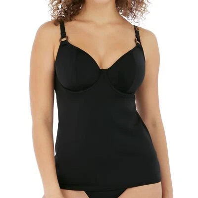 Freya Swimwear Coco Wave Plunge Tankini Top Black 7007 - Image 1 of 3