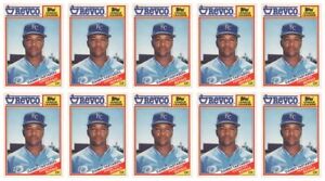 (10) 1988 Topps Revco League Leaders Baseball #26 Danny Tartabull Lot Royals