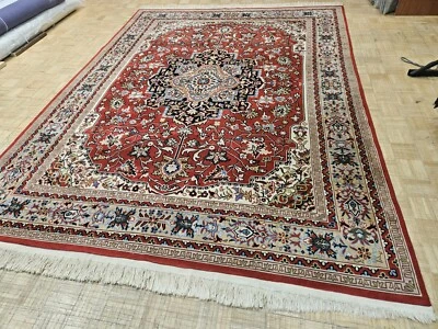 9x12 CHINESE RUG VINTAGE AUBUSSON PEKING DECO AUTHENTIC 100% WOOL ORIENTAL RUG - Image 1 of 4