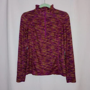 Xersion Women's Athletic Pullover Quarter Zip Workout Top Shirt Thumbholes Sm - Picture 1 of 5