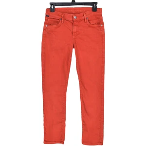 Citizens of Humanity Jeans Womens Size 27 Red Phoebe Slim Ankle Straight Stretch - Picture 1 of 17