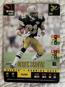 1995 Donruss Red Zone Spielkarte Derek Brown Saints - Bild 1 von 2