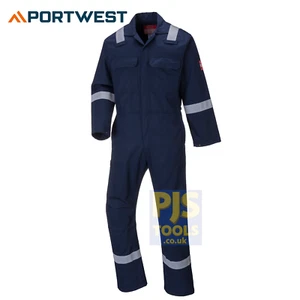 Portwest Hi Viz Bizweld navy BIZ5 schwer entflammbarer Schweißer Overall Boilersuit - Bild 1 von 2