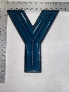 *Rare* Blue Vintage Movie Marquee Theater Letter Graphic Sign 12" “ Y “ - Picture 1 of 2