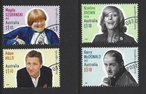 AUSTRALIA 2020 AUSTRALIAN LEGENDS OF COMEDY  SET OF 4 FINE USED - Picture 1 of 1