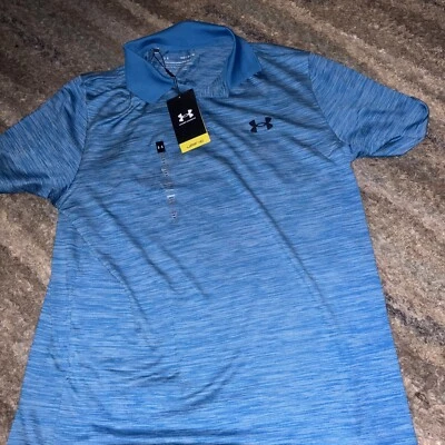 NWT UNDER ARMOUR UPF 40+ Men's UA Performance 3.0 Polo 1377374-466  Sz M  New - Image 1 of 4