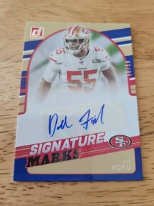 2021 Donruss Signature Marks Blue #49 Dee FordSN 50/50 - Picture 1 of 2