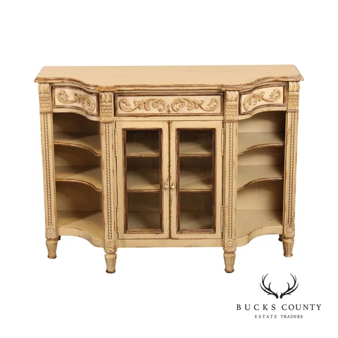 Habersham French Style Distress Painted Console Credenza Cover