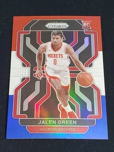 Jalen Green 2021-22 Panini Prizm Red White & Blue Rookie Parallel Rockets RC 306 - Picture 1 of 1