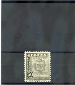 SPANISH ANDORRA SC 42 (SG 46) ** F-VF NH 1948 30c BLACKISH GREEN 90 $ - Bild 1 von 1