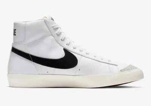 Nuevo Blazer Para Hombre Nike Mid '77 Blanco Negro Vela BQ6806-100 Talla 11.5 - Imagen 1 de 6