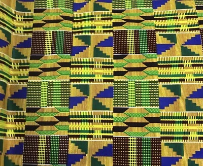 Tela de algodón estampada Kenta 45” ancho vendido por yarda Foto 1 de 3