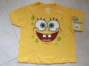 NEW Sponge Bob Square Pants T- Shirt Kids Youth XS (4-5) Yellow JH DESIGN - Picture 1 of 2