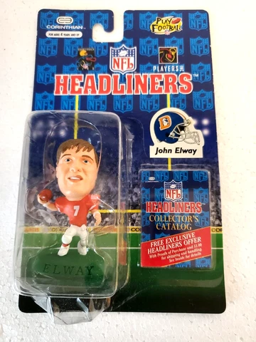 John Elway - Denver Broncos 1996 Corinthian NFL Headliner Football 3" Figure NIB Cover