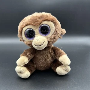 Peluche TY Beanie Boos Mono Coco 6" Ceja Púrpura 2015 - Imagen 1 de 6