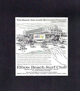 ELBOW BEACH SURF CLUB BERMUDA DER STRAND DER BERMUDA BERÜHMT MACHTE SEINE ROSA ANZEIGE - Bild 1 von 1
