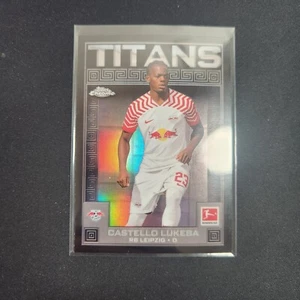 2023-24 Topps Chrome Bundesliga TI-6 Castello Lukeba - Titans Titanium L32 - Picture 1 of 2
