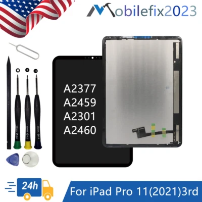 iPad Pro 11 (2021) 3rd Gen Touch Screen Glass Digitizer Replacement A2301 A2459 - Image 1 of 4