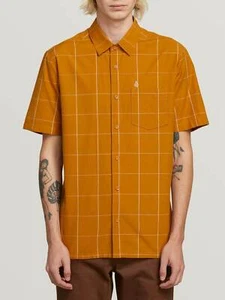 VOLCOM Men's PAYNEY S/S Button Shirt - CML - Small - NWT - Picture 1 of 1