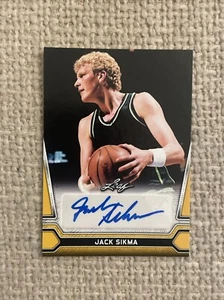 2021 Leaf #BA-JS1 Multi-Sport Auto Autograph Jack Sikma HOF - Picture 1 of 2