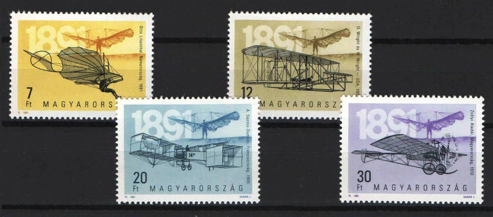 Hungary 1991. Air / Aviation centenary set MNH (**) Mi.: 4151-4154 - Image 1 of 1