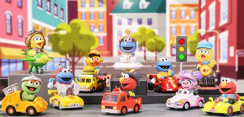 POP MART Sesame Street Car Series Raider Transportation Confirmed Figure HOT! Cover