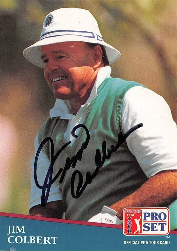 Jim Colbert autographed trading card (Golf, PGA, Kansas State) 1991 Pro Set #208 - Image 1 of 1