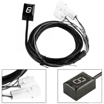 Indicador de marcha LED blanco para motocicleta Yamaha FZ6 FZ6R YZFR1 R6 WR250R FZN150 Foto 1 de 4