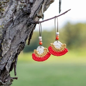 Micro Crochet Earrings - Picture 1 of 1