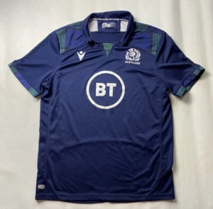 SCHOTTLAND RUGBY UNION Heimtrikot Trikot 2019-2020 MACRON Thistles Erwachsene GR XL - Bild 1 von 11