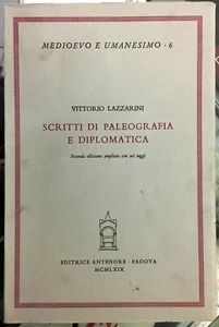 (Bibliografia) V. Lazzarini - SCRITTI DI PALEOGRAFIA E DIPLOMATICA - Antenore - Imagen 1 de 1