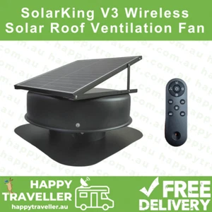 SolarKing Solar Roof Ventilation Fan V3 Wireless (LATEST MODEL) - Free Shipping - Picture 1 of 12