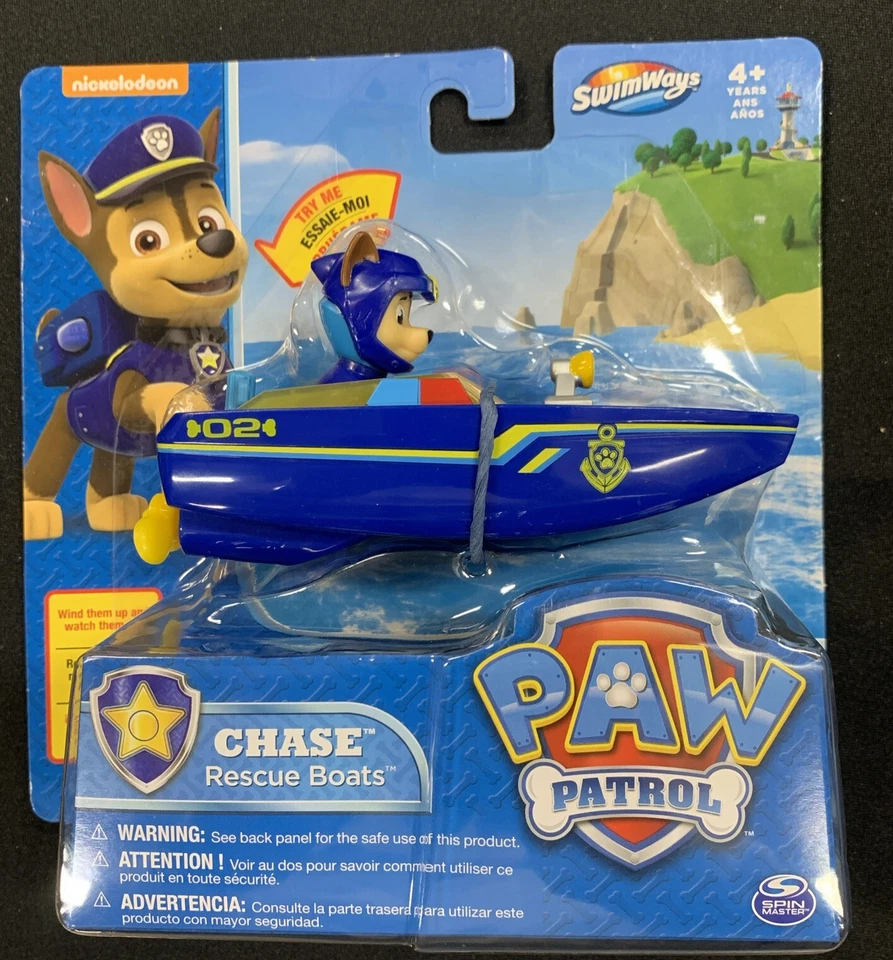 Swimways Nickelodeon Paw Patrol Chase Rescue Boat Wind Up Boat
