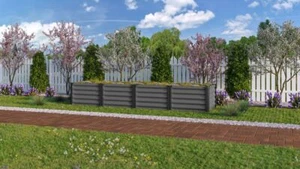Hochbeet Linus In&Out 401 L granit/schwarz Beet für Gewächshaus Garten Anbau  - Bild 1 von 1