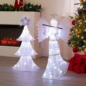 Mr. Christmas 36" Fiber Optic Multi-Function Animated Angel - Picture 1 of 13