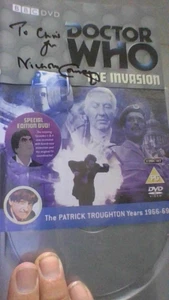 Doctor Who The Invasion BBC DVD signed autograph by Brigadier NICHOLAS COURTNEY - Picture 1 of 4